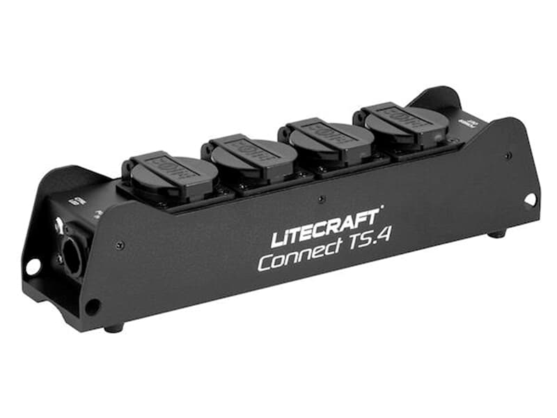 LITECRAFT Connect TS.4,1x powerCON True1 In,1x powerCON True1 Out,4x Schuko Out