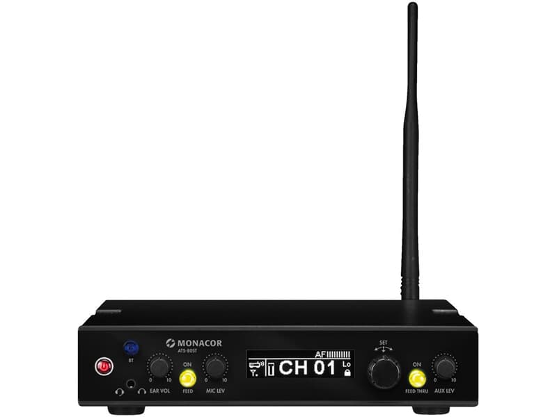 MONACOR ATS-80ST - Digitales 42-Kanal-PLL-Sprachübertragungssystem, 823-832 und 863-865 MHz