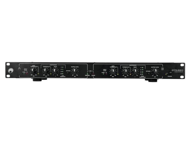 Omnitronic DYN-220 Kompressor/Limiter - 2-Kanal mit Noise-Gate