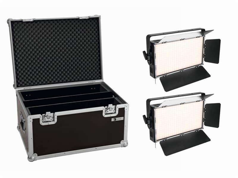 EUROLITE Set 2x LED PLL-360 3200K Panel + Case