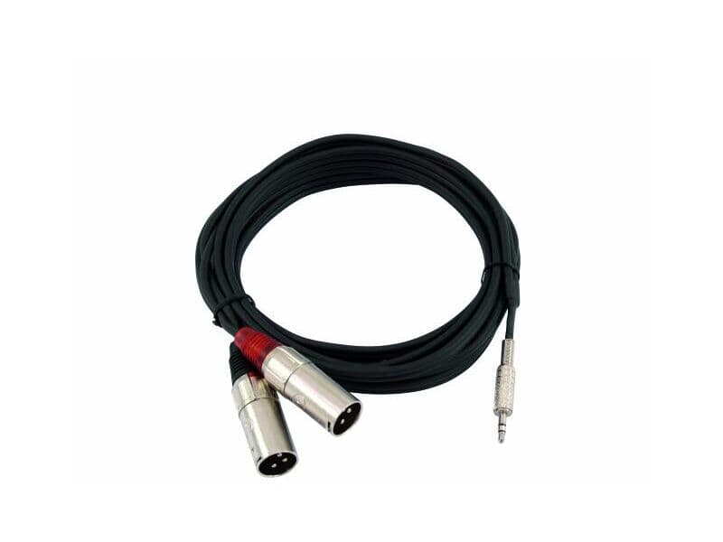 Kabel AC-15 3,5 Klinke/2xXLR male 1,5m