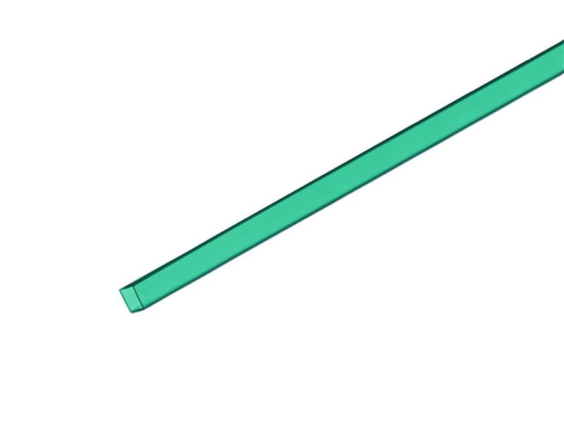 Leer-Rohr, 10x10mm, grün, 4m