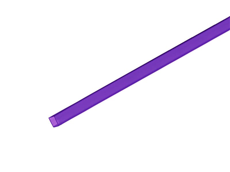 Leer-Rohr, 10x10mm, violett, 2m