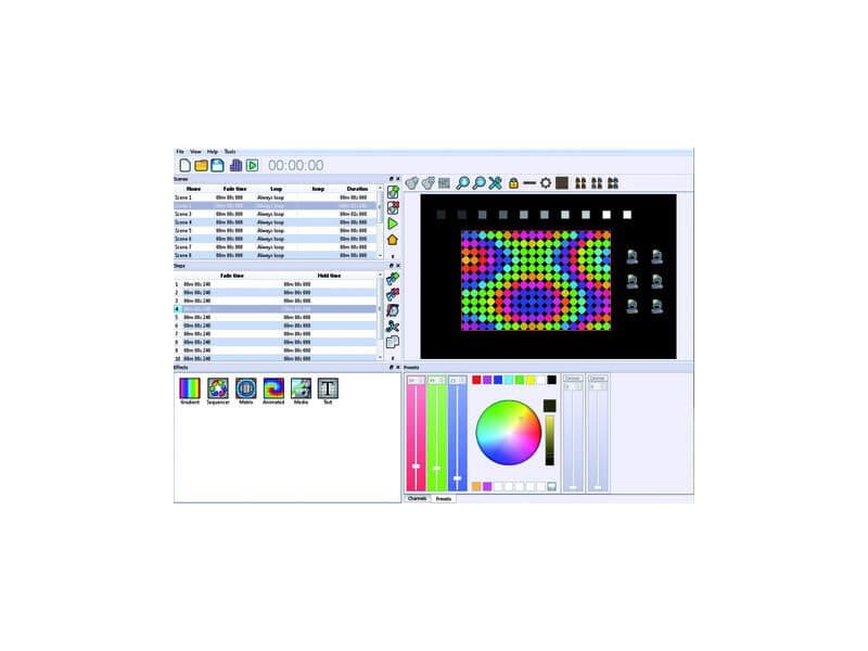 EUROLITE LED PC-Control 512 DMX Kanäle LED-Matrix Software