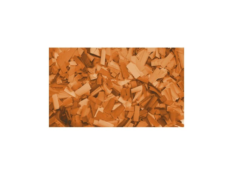 Showtec Show Konfetti Orange (rechteckig), 1 kg (schwer entflammbar) 55x17mm