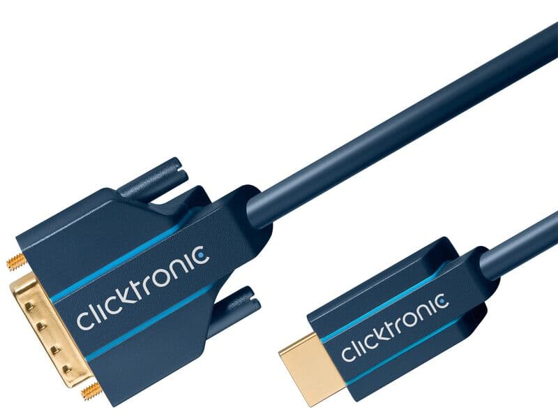 Clicktronic Casual HDMI™/DVI-Adapterkabel , 2,0m Video-Adapter