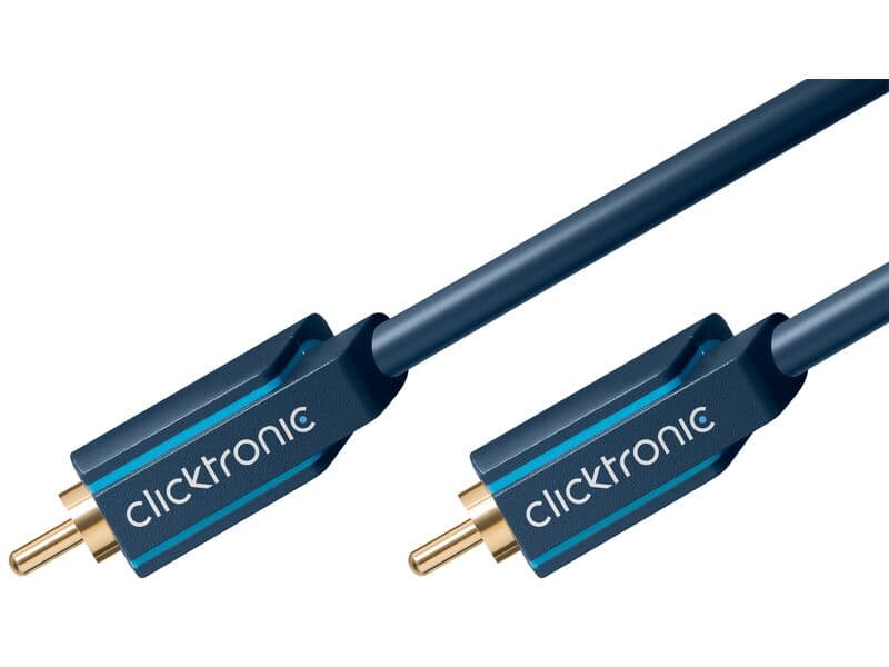 Clicktronic Casual Audiokabel (Cinch-Stecker/Cinch-Stecker), 50 Ohm, 3,0m