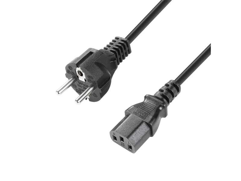 Adam Hall Cables 8101 KB 0050 - Kaltgerätekabel CEE 7/7 - C13 0,5 m