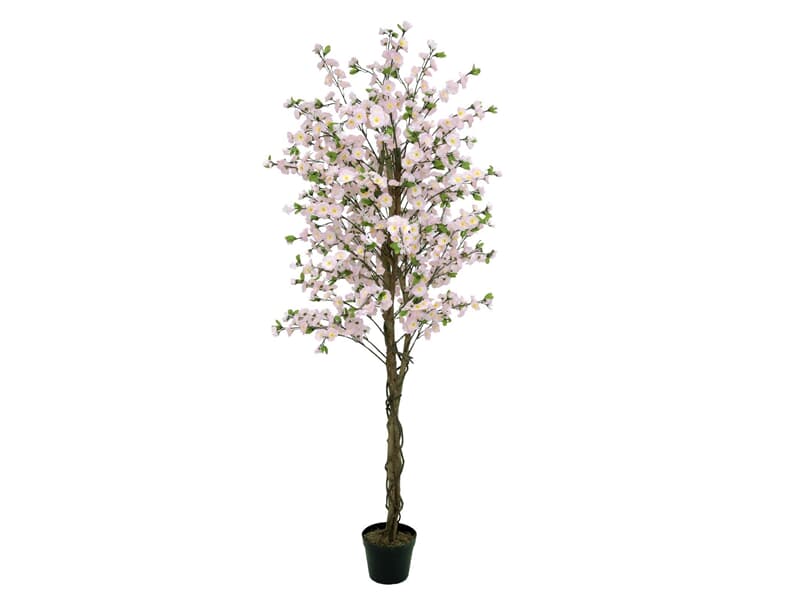 Europalms Kirschbaum mit 4 Stämmen, rose, 180 cm - Kunstpflanze