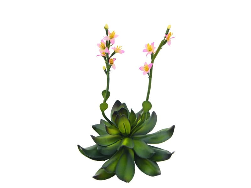 EUROPALMS Steinrose (EVA), pink, 32cm, Kunstpflanze