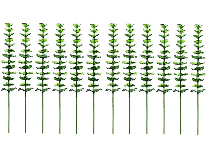 12x Europalms Kristalleucalyptus, grün, 81cm, Kunstpflanze