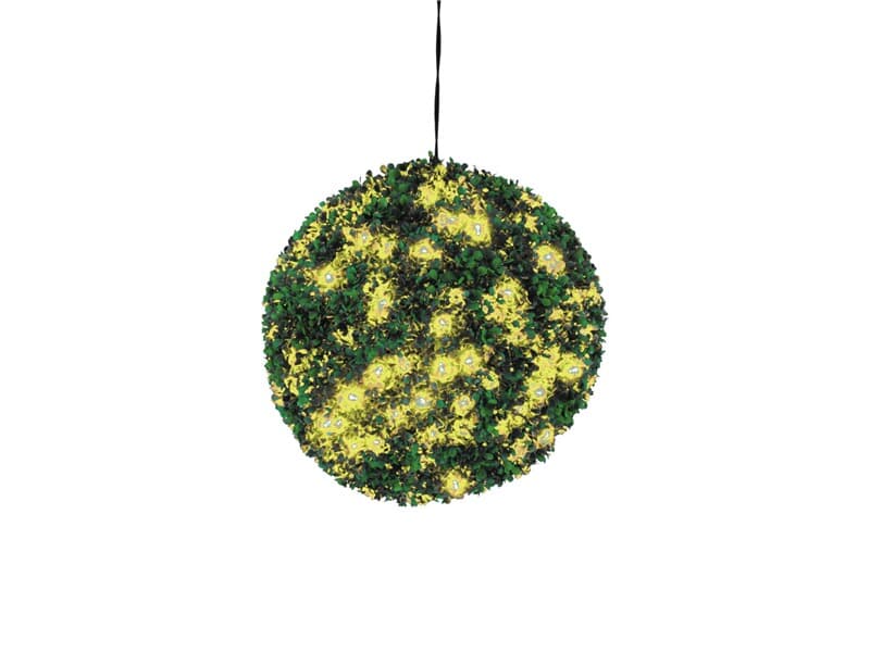 Europalms Buchsbaumkugel 200 LEDs gelb ca 40cm, Kunstpflanze