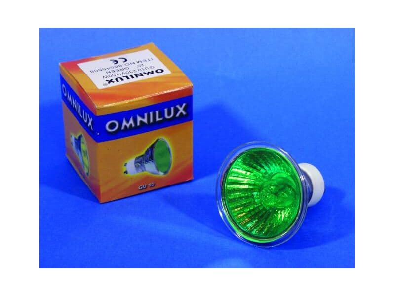 OMNILUX GU-10 230V/50W 2000h 25° grün
