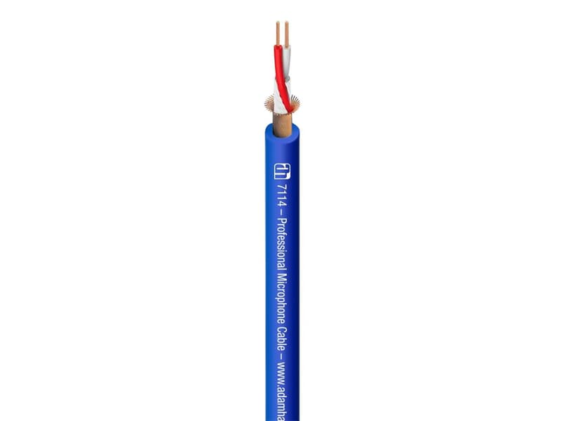ah Cables 7114BLU - Mikrofonkabel 2 x 0,31 mm² blau - Laufmeterpreis