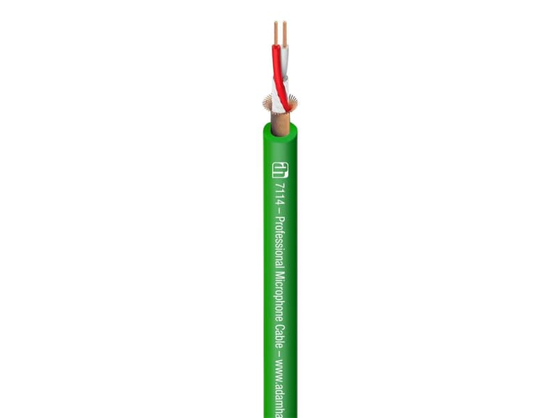 ah Cables 7114GRN - Mikrofonkabel 2 x 0,31 mm² grün - Laufmeterpreis