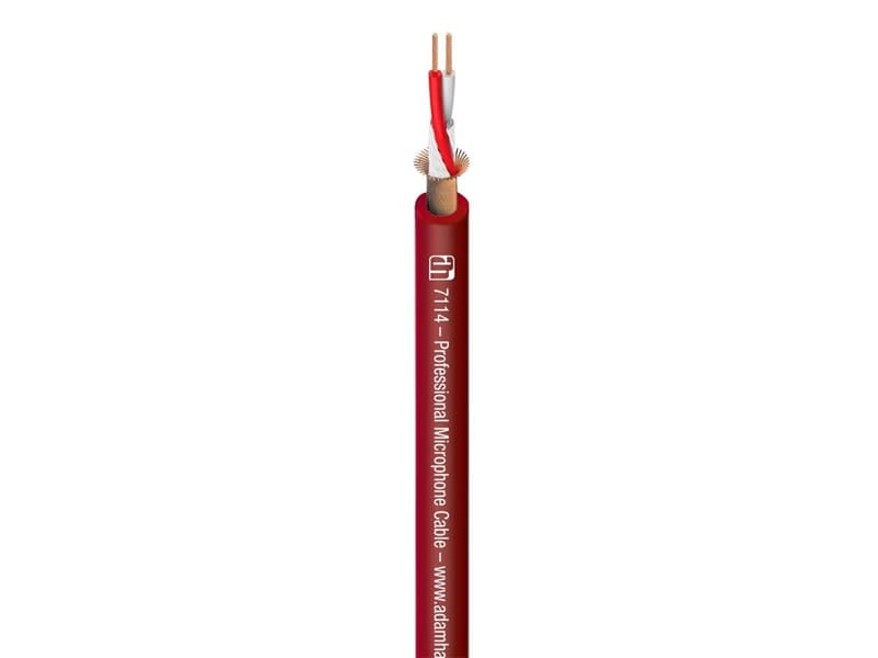 ah Cables 7114RED - Mikrofonkabel 2 x 0,31 mm² rot - Laufmeterpreis