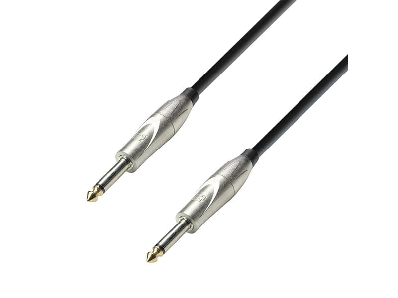 Adam Hall Cables K3 IPP 0300 - Instrumentenkabel 6,3 mm Klinke mono auf 6,3 mm Klinke mono 3 mAdam Hall Cables K3 IPP 0300 - Instrumentenkabel 6