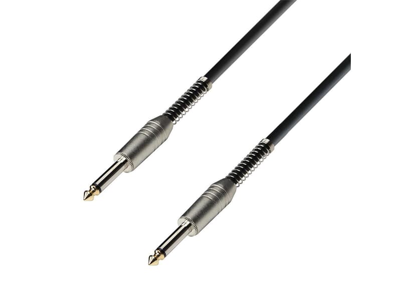 Adam Hall Cables K3 IPP 0300 S - Instrumentenkabel 6,3 mm Klinke mono auf 6,3 mm Klinke mono 3 mAdam Hall Cables K3 IPP 0300 S - Instrumentenkabel