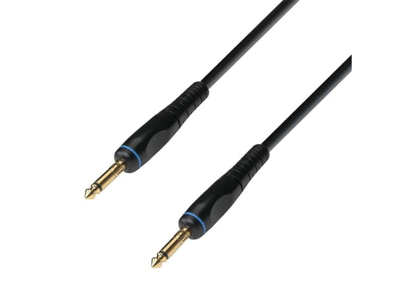 Adam Hall Cables K3 IPP 0900 P - Instrumentenkabel 6,3 mm Klinke mono auf 6,3 mm Klinke mono 9 mAdam Hall Cables K3 IPP 0900 P - Instrumentenkabel