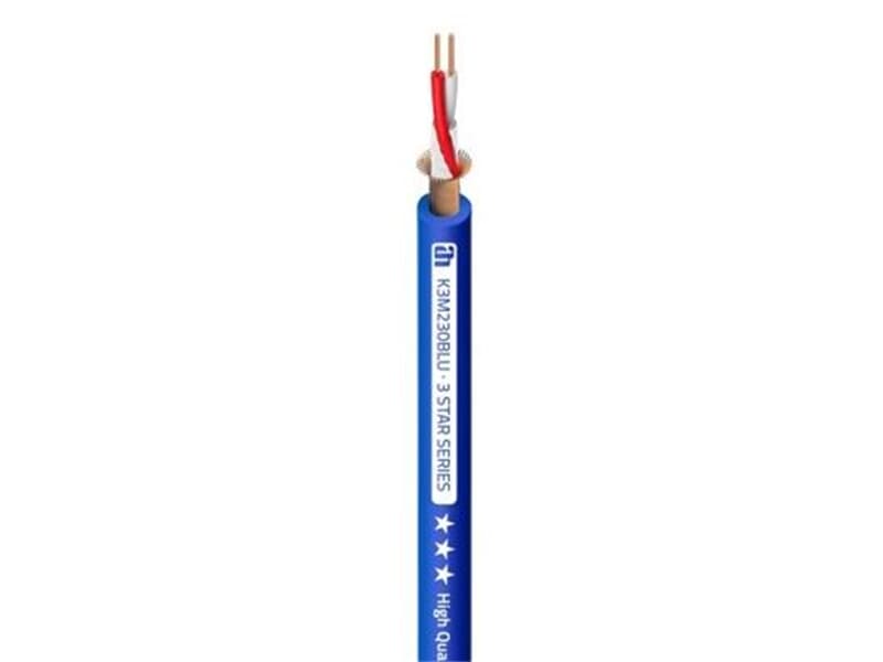 Adam Hall Cables 3 STAR M 230 BLU - Mikrofonkabel 2 x 0,30 mm² - Laufmeterpreis