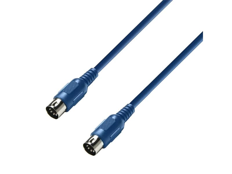 Adam Hall Cables 3 STAR MIDI 0075 BLUE - MIDI Kabel - Adam Hall® MIDI 5-Pol - 0,75 m