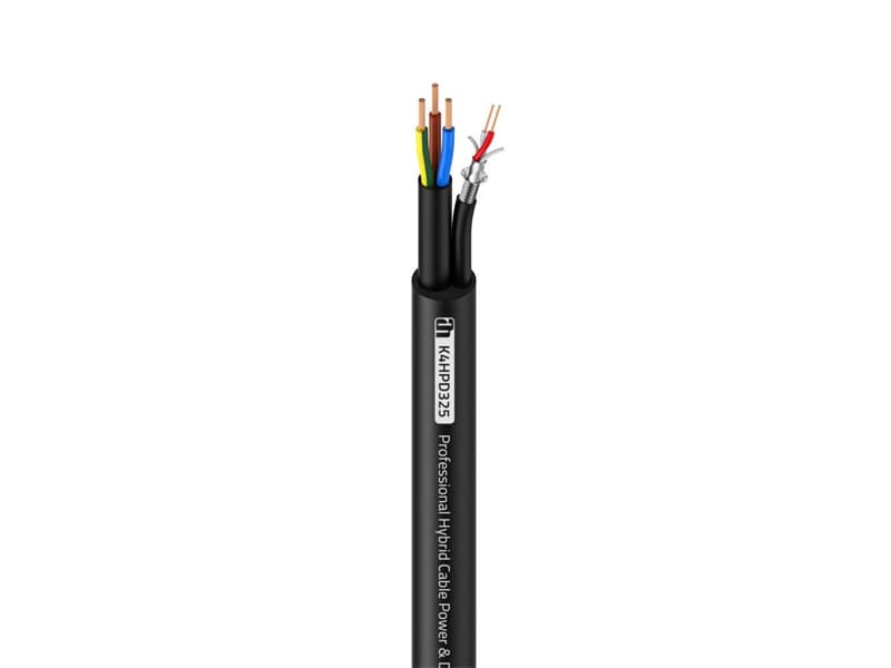 Adam Hall Cables 4 STAR HPD 325 - Hybridkabel Strom- &amp; DMX 3 x 2,5 mm² &amp; 2 x 0,22 mm² - Laufmeterpreis