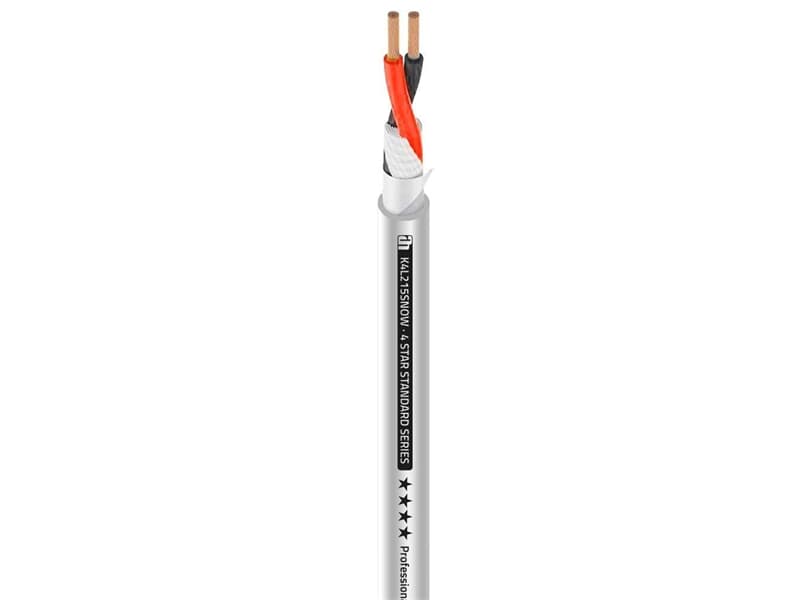 Adam Hall Cables 4 STAR L 215 SNOW - Lautsprecherkabel 2 x 1,5 mm² - Laufmeterpreis