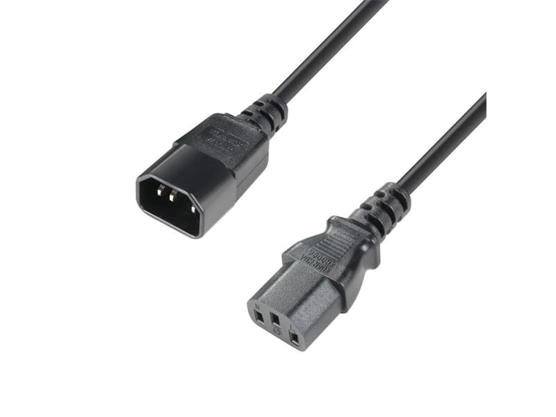 ah Cables 4 STAR PLK 0100 - Netzkabel - Adam Hall® IEC C13 x IEC C14 - 1 m