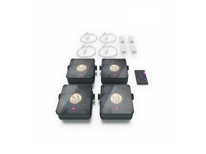 APE Labs ApeLight Mini V2 - Set of 4 - grey (cable version)