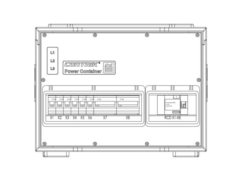 CONTRIK CPC32-C1-C2T3F3-RB - Power Container Xtreme Outdoor