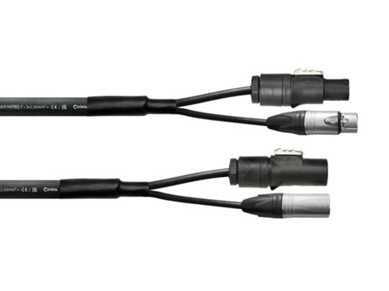 Cordial PEAK CPH 5 DMX 1 PWR 1-25 TRUE 1 - 5,0 m CDP 1-25, NEUTRIK XLR male 3-polig silber + Powercon® / NEUTRIK XLR female 3-polig silber + Powercon®