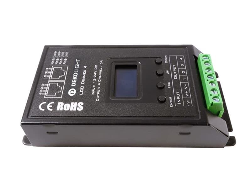 Kapego LED Controller, OLED Dimmer 4, spannungskonstant, dimmbar: DMX512, 12-24V DC, 480,00 W