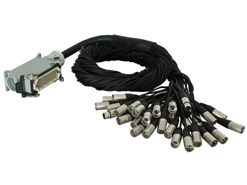DAP-Audio Multicore Mixer Split assembled, 108 pole ilme male, Neutrik XLR 2,5 m