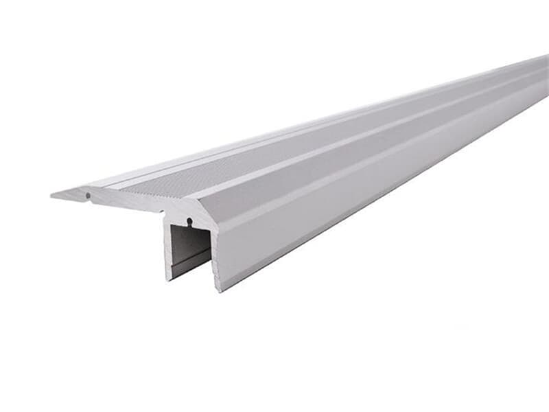 Reprofil Treppenstufen-Profil AL-02-10 für 10 - 11,3 mm LED Stripes, Silber-matt, eloxiert, 2000 mm