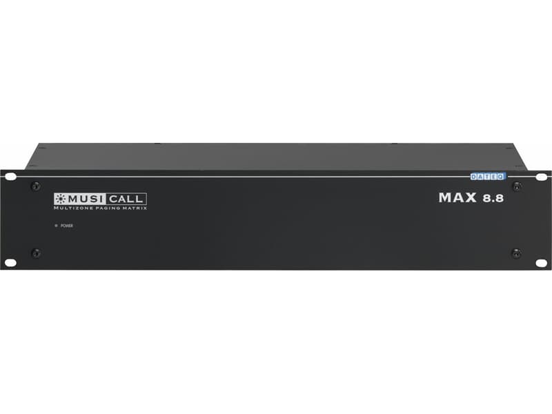 DATEQ MAX-8.8 - 16x8 Matrix, Paging, Prioritätsschaltung, 16x LineIn, 8x Mono/StereoAusgang