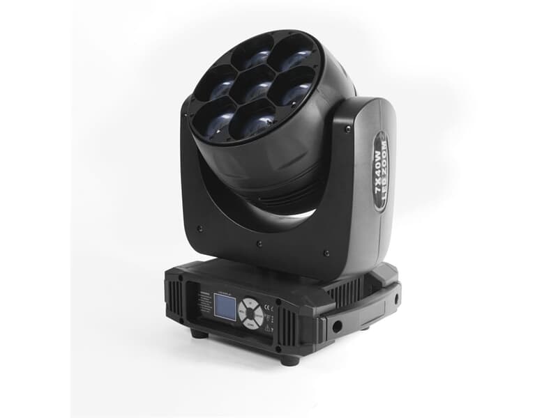 FLASH LED MOVING HEAD 7x40W ZOOM