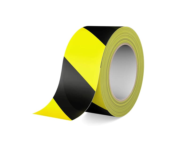 Gerband 404 - Warnband - Klebeband - gelb/schwarz, 66m Rolle, 50mm breit