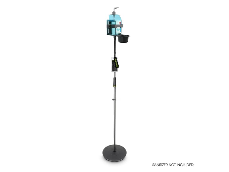 Gravity MS 23 DIS 01 B - Height-adjustable disinfectant stand with universal holder Black