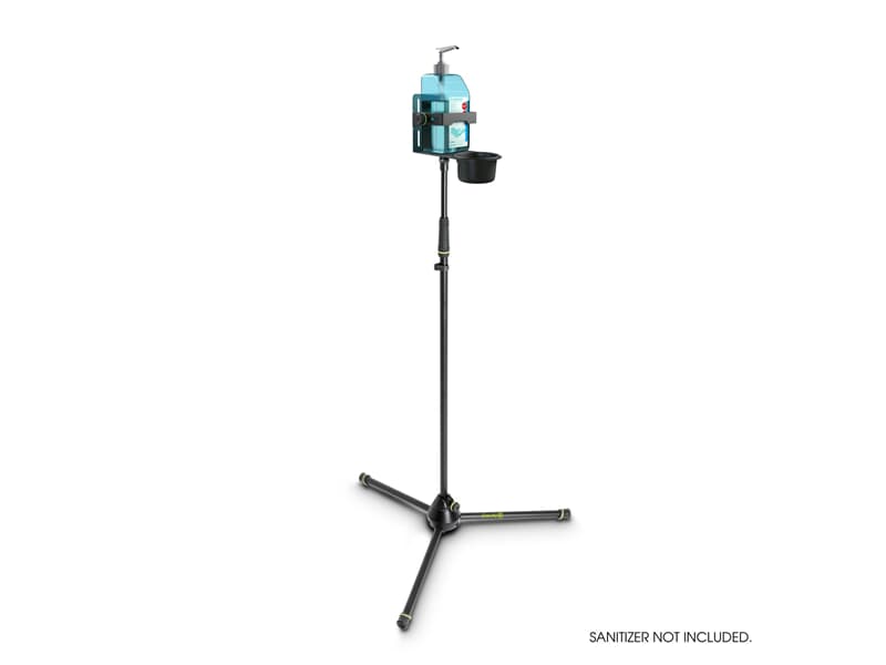Gravity MS 4321 DIS 01 B - Height-adjustable Disinfectant Stand Tripod with universal Holder Black