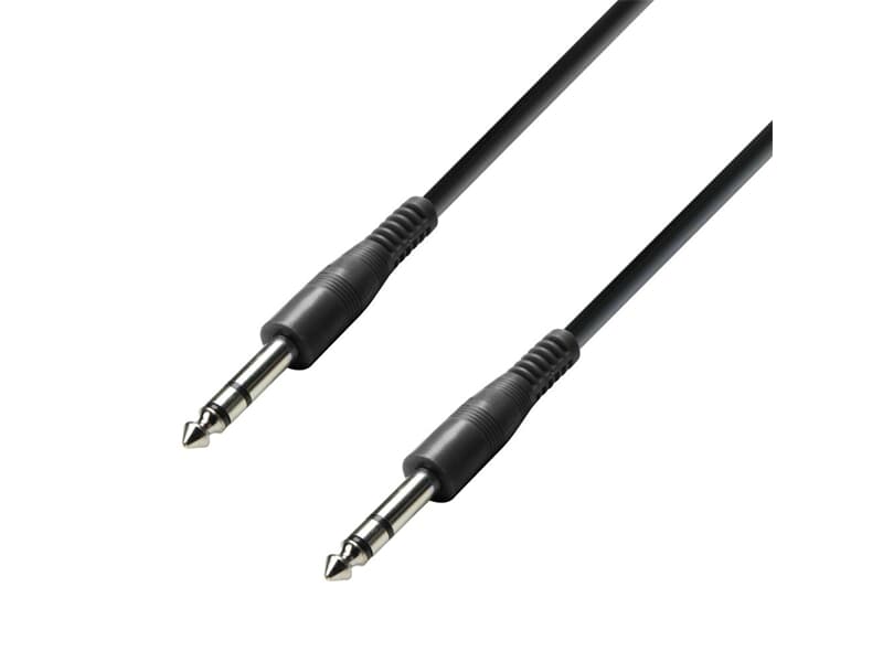 Adam Hall Cables BVV 0150 ECO - Patch Cable 6.3mm Jack Stereo to 6.3mm Jack Stereo 1,5m