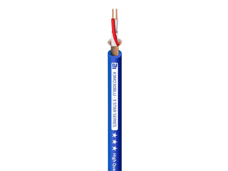 Adam Hall Cables 3 STAR M 230 BLU - Mikrofonkabel 2 x 0,30 mm²