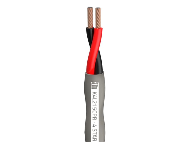 Adam Hall Cables 4 STAR L 215 CPR - Loudspeaker cable 2 x 1.5 mm² Indoor installation cable LSZH Class: Eca
