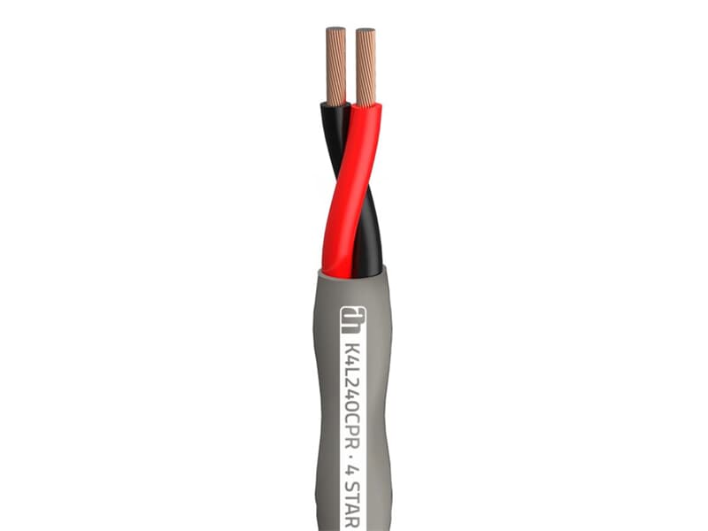 Adam Hall Cables 4 STAR L 240 CPR - Loudspeaker cable 2 x 4.0 mm² Indoor installation cable LSZH Class: Eca