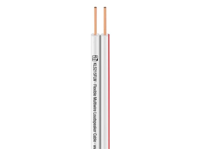Adam Hall Cables KLS 215 FLW - Lautsprecherkabel 2 x 1,5 mm² weiß - Laufmeterpreis