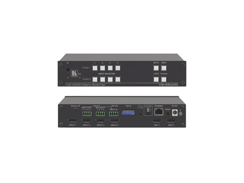 Kramer VS-42UHD, 4x2 4K60 4:2:0 HDMI Automatic Matrix Switcher