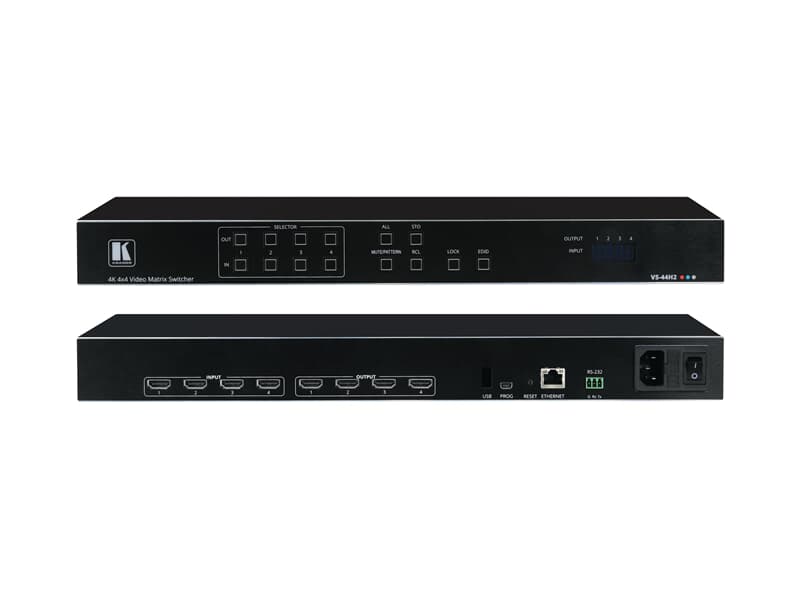 Kramer VS-44H2 - 4x4 4K HDR HDCP 2.2 HDMI 2.0 Matrix