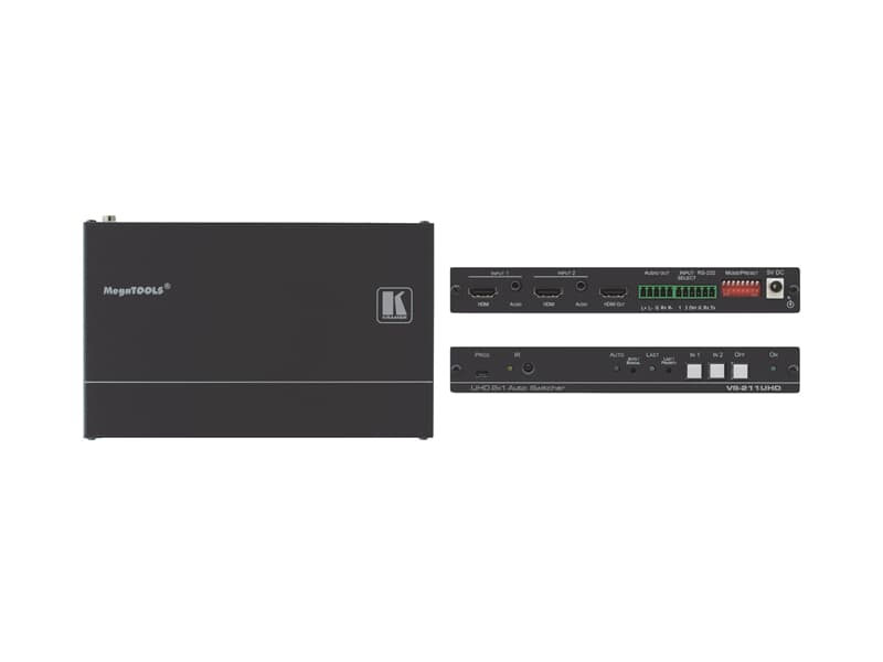 Kramer VS-211UHD, 2x1 4K60 4:2:0 HDMI Auto Switcher