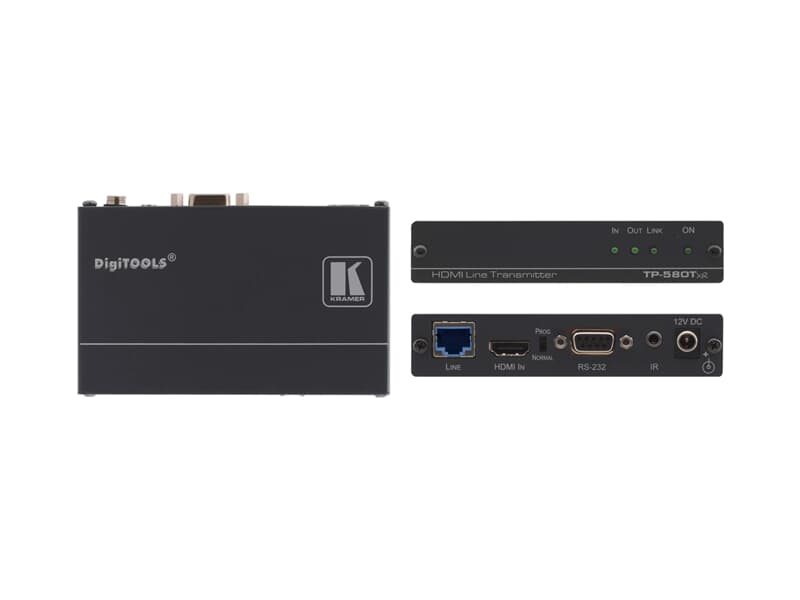 Kramer TP-580Txr, Übertrager für HDMI, bidrektionales RS-232 und IR über HDBaseT Twisted Pair