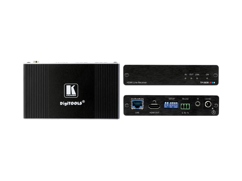 Kramer TP-583R - 4K-HDR-HDMI-Empfänger mit RS-232- und IR-über HDBaseT mit hoher Reichweite