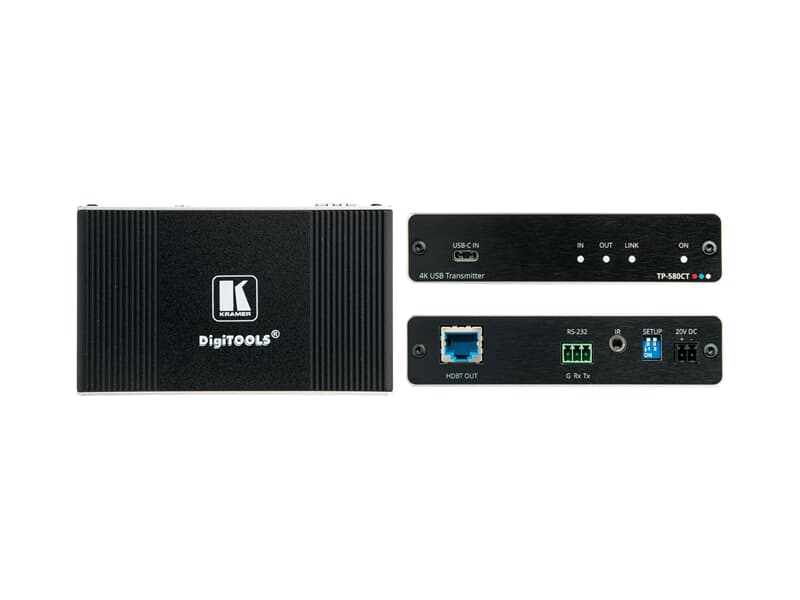 Kramer TP-580CT - 4K60 4:2:0 USB–C–Transmitter mit RS–232 — & Infrarot–Unterstützung